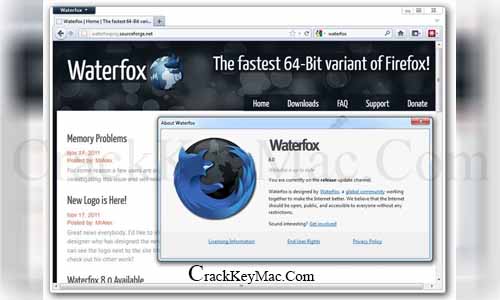 Waterfox Full Crack free Download