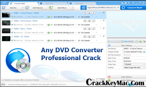 any video converter registration key